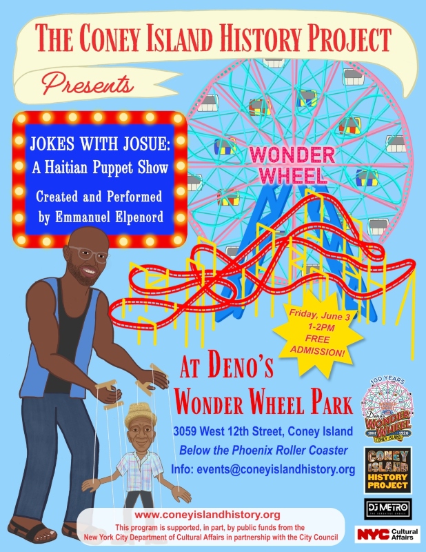 June 3 Jokes with Josue, a Haitian Puppet Show created by Emmanuel Elpenord