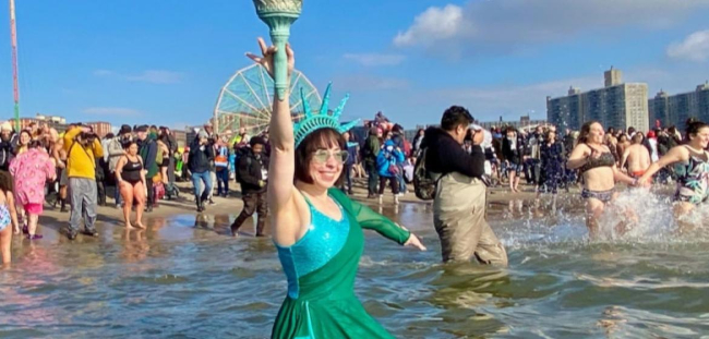 Coney Island Polar Bear Plunge. Photo by Dan Turkewitz