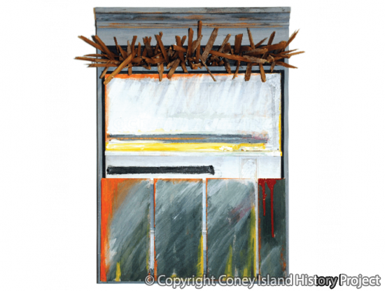Stauch's, 16" x 21 1/2" x 2" | Mixed media. © Richard Eagan.