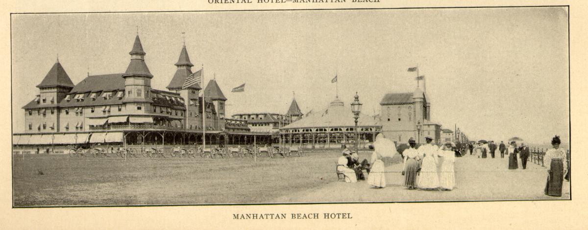 Manhattan Beach 1900-1906 Oriental Hotel NY Old Photo 11" x 17" 
