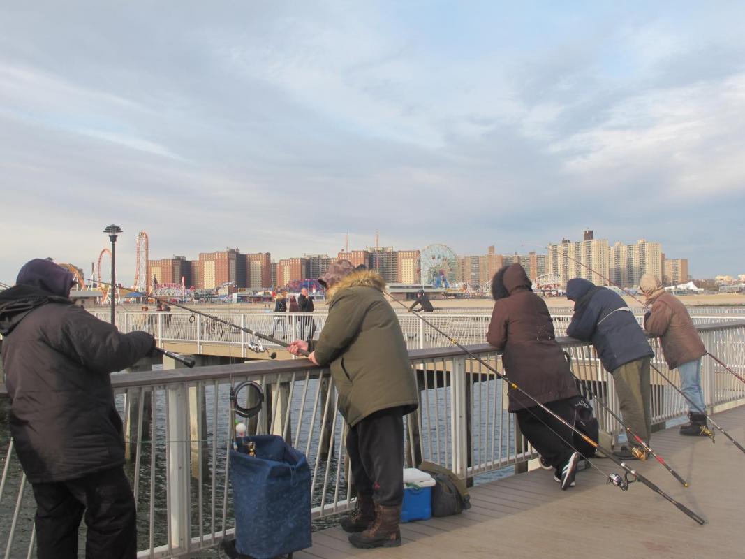 Steeplechase Pier Fishermen | Coney Island History Project