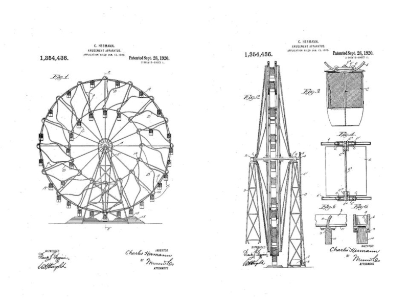 Wonder Wheel Patent 1920
